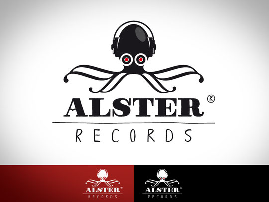 Logogestaltung für Alster-Records aus Hamburg.