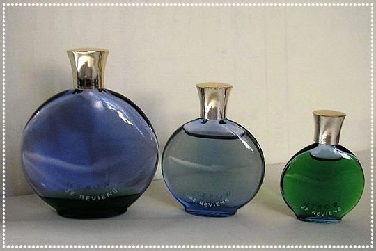 JE REVIENS : SERIE DE 3 FLACONS "MONTRE", DE TAILLE  DIFFERENTE. FLACONS LALIQUE