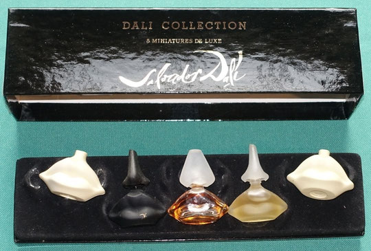 3)  DALI COLLECTION MINIATURES EAU DE TOILETTE & SAVONS
