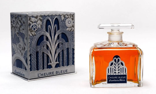 1912 - L'HEURE BLEUE AVEC SA BOÎTE - FLACON EN CRISTAL DE BACCARAT