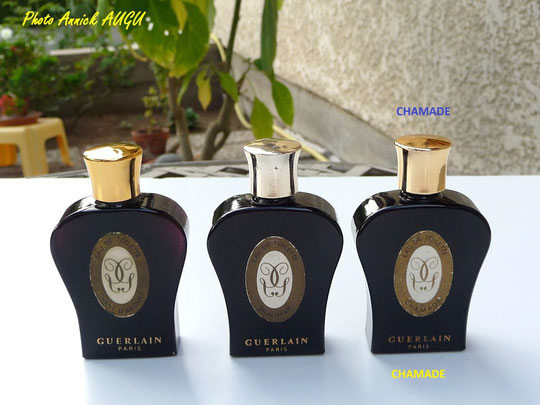 CHAMADE - FLACON LYRE NOIRE EN VERRE OPAQUE NOIRE : EAU DE TOILETTE