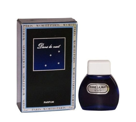 DANS LA NUIT - PARFUM : MINIATURE AVEC BOUCHON PLASTIQUE BLANC, CONTENANCE NON INDIQUEE