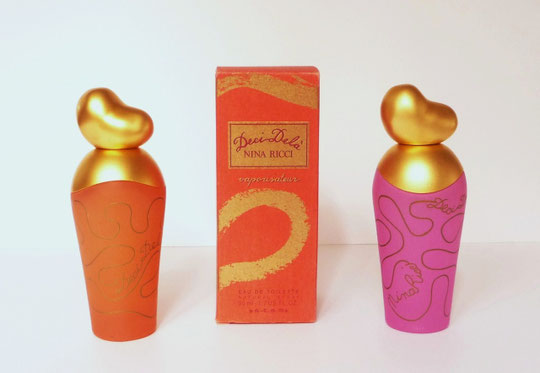 FLACONS ORANGE ET FLACON ROSE VIF, POSSEDANT LA MÊME BOÎTE - EAU DE TOILETTE 50 ML