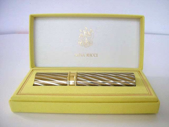 L'AIR DU TEMPS - VAPORISATEUR DE SAC (PURSE) DORE DANS ECRIN JAUNE
