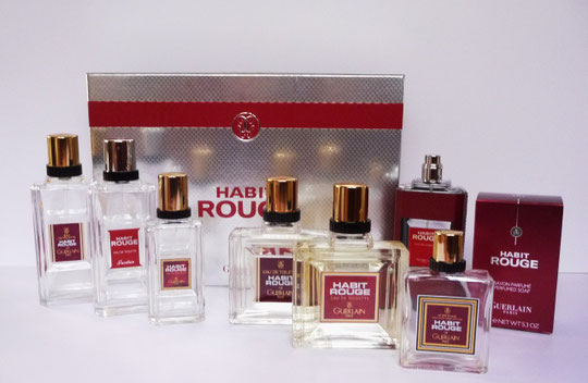 1964 - HABIT ROUGE - QUELQUES FLACONS DE LA LIGNE, FLACONS CONTEMPORAINS