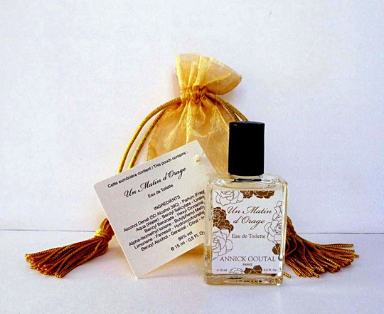 UN MATIN D'ORAGE - EAU DE TOILETTE 15 ML - DANS POCHON ORANGE