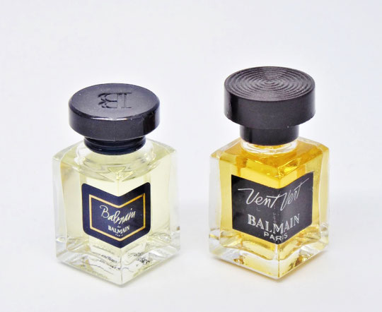 PIERRE BALMAIN - DEUX MINIATURES : BALMAIN de BALMAIN & VENT VERT