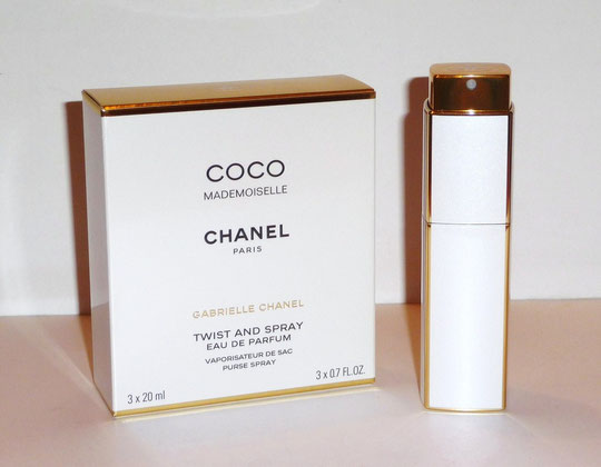 VAPORISATEUR DE SAC EAU DE PARFUM - BLANC, RECHARHGEABLE LIVRE AVEC 2 RECHARGES