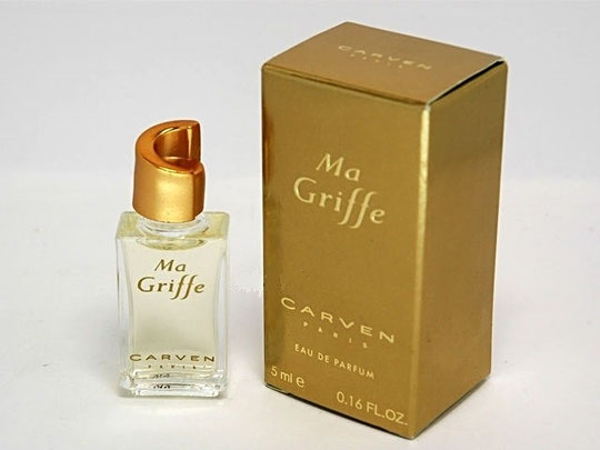 CARVEN - MA GRIFFE, MINIATURE EAU DE PARFUM 5 ML : DERNIER BOÎTAGE CONNU POUR CETTE FRAGRANCE, IDEM POUR LA MINIATURE