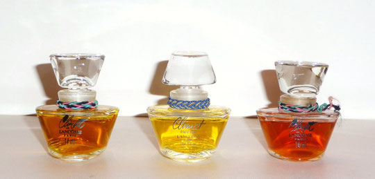 CLIMAT : 3 FLACONS DE 14 ML - BOUCHONS EN VERRE, LIENS DIFFERENTS