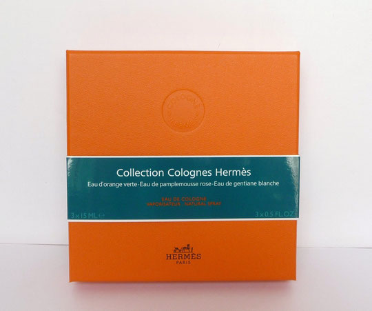 COFFRET "COLLECTION COLOGNES HERMES" - VOIR CONTENU CI-DESSOUS