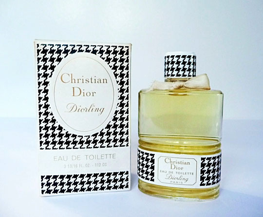 DIORLING : EAU DE TOILETTE 112 ML : PRESENTATION DIFFERENTE AVEC ETIQUETTES BLANCHES ET NOEUD SATIN 