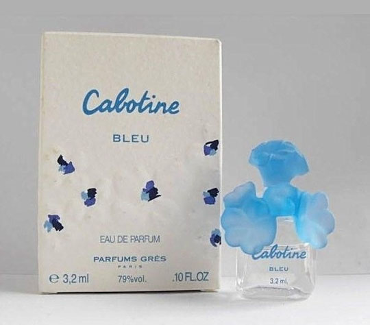 CABOTINE BLEU - EAU DE PARFUM 3,2 ML - BOUCHON FLEUR BLEU CIEL