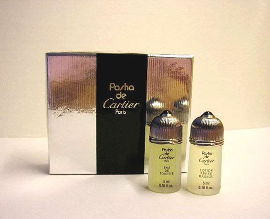 COFFRET PASHA CONTENANT : UNE EAU DE TOILETTE POUR HOMME 5 ML & UNE LOTION APRES-RASAGE 5 ML