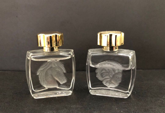 LALIQUE - DEUX MINIATURES SEULES : EQUUS & CENTAURE : POUR HOMME CHACUNE 4,5 ML