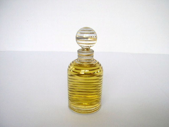 RENOIR : PETIT FLACON AVEC RAINURES OR, PARFUM
