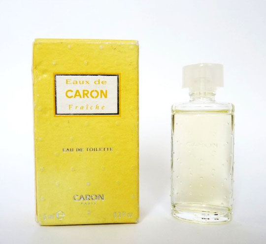 LES EAUX DE CARON : EAU FRAÎCHE, EAU DE TOILETTE 3 ML, BOÎTE JAUNE