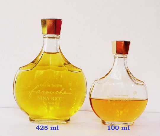 FAROUCHE - FLACONS AMPHORE, EAU DE TOILETTE 425 ML & 100 ML - FABRICATION LALIQUE