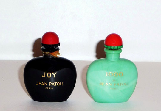 JOY & "1000" DE PATOU : LES 2 MINIATURES IDENTIQUES AUX FLACONS