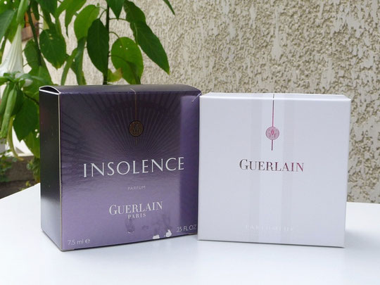 BOÎTE ET ECRIN POUR LE PARFUM INSOLENCE - 7,5 ML