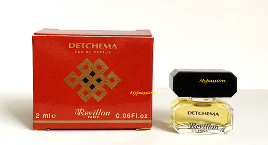REVILLON - DETCHEMA EAU DE PARFUM : PETITE MINIATURE 2 ML - LA CONTENANCE EST INDIQUEE SUR LA  BOÎTE