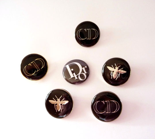DIOR - SERIE DE PIN'S NOIRS