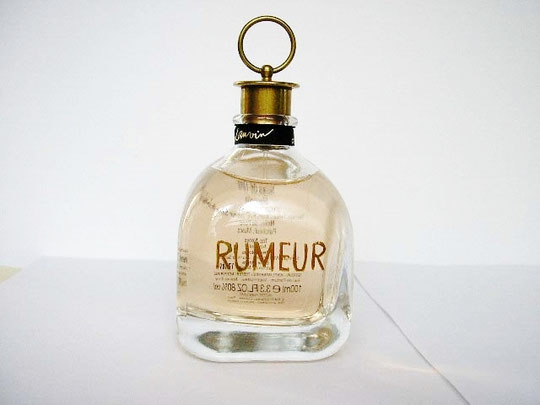 RUMEUR 2ème VERSION : EAU DE PARFUM 100 ML - FLACON GRAVE AVEC MES NOM ET PRENOM