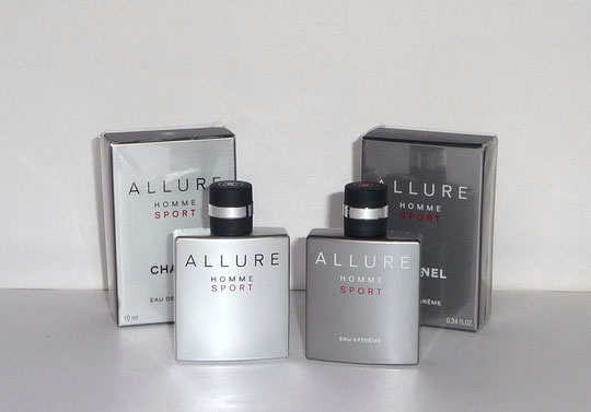ALLURE HOMME SPORT : LES 2 VERSIONS EAU DE TOILETTE 10 ML
