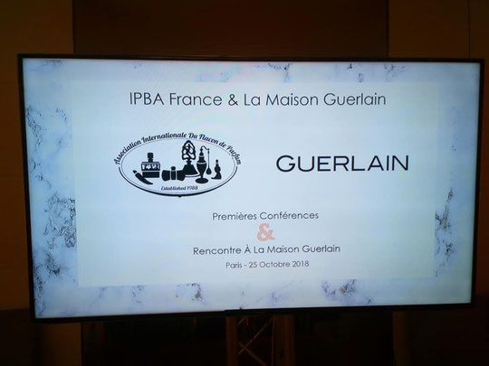 RENCONTRE A LA MAISON GUERLAIN PARIS : IPBA FRANCE & LA MAISON GUERLAIN