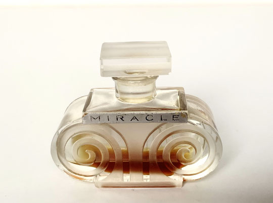 LENTHERIC - PETIT FLACON EN CRISTAL  POUR MIRACLE : EXTRAIT   PARFUM   1924