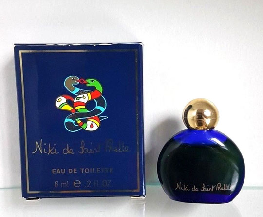 MINIATURE EAU DE TOILETTE 6 ML - FLACON SANS DESSIN, ECRITURE DOREE SUR SA FACE