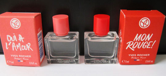 YVES ROCHER - OUI A L'AMOUR  &  MON ROUGE !