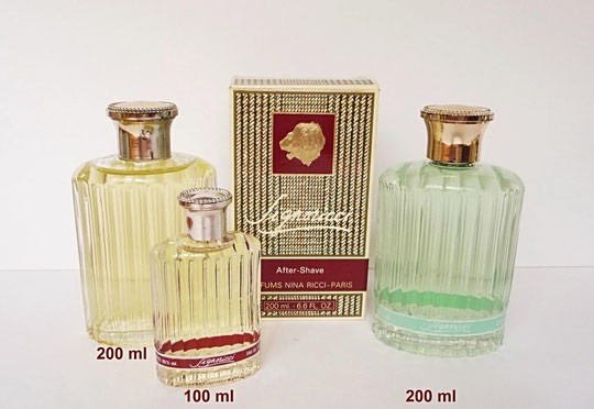 SIGNORICCI : 3 FLACONS - 2 FLACONS EAU DE TOILETTE & 1 FLACON APRES-RASAGE