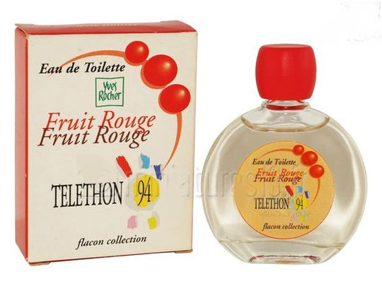 1994  - FRUIT ROUGE EDITION SPECIALE TELETHON 94, FLACON DE COLLECTION