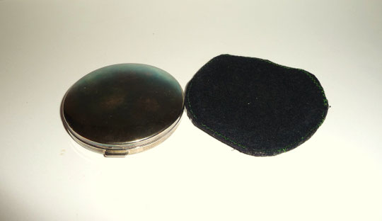 DOUBLE MIROIR DANS SON POCHON NOIR