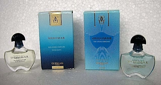SHALIMAR - LES DEUX VERSION DE L'EAU LEGERE PARFUMEE, EAU DE TOILETTE 5 ML - SEULES LES BOÎTES LES DIFFERENCIENT