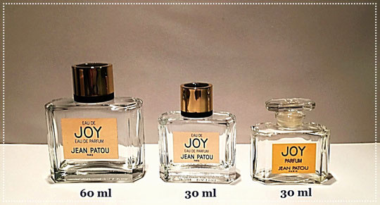 JOY - EAU DE PARFUM ET PARFUM  : 60 ML, 60 ML & 30 ML