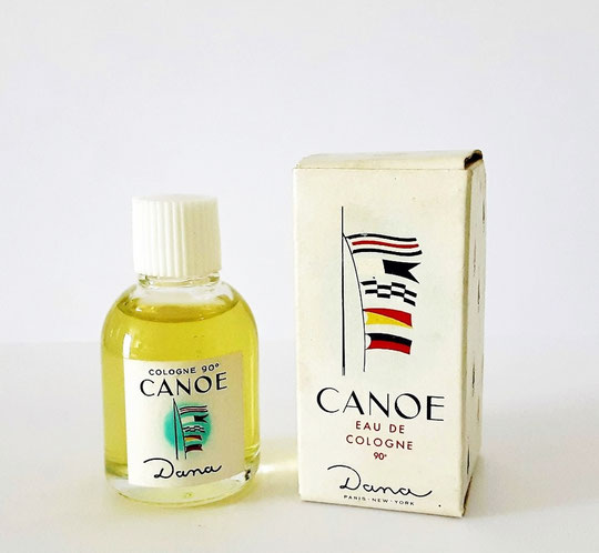 DANA - CANOE EAU DE COLOGNE 90° - BOUCHON BLANC EN PLASTIQUE STRIE