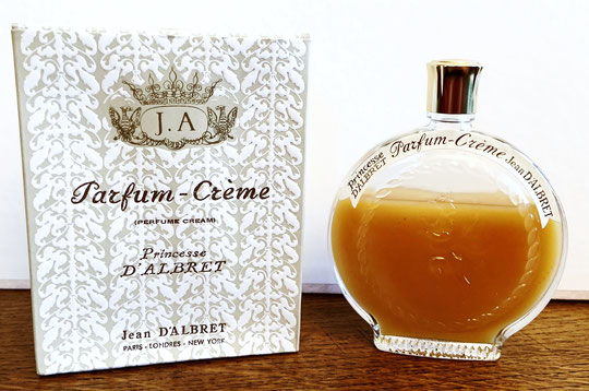 PRINCESSE D'ALBRET - PARFUM-CREME, DANS FLACON MONTRE