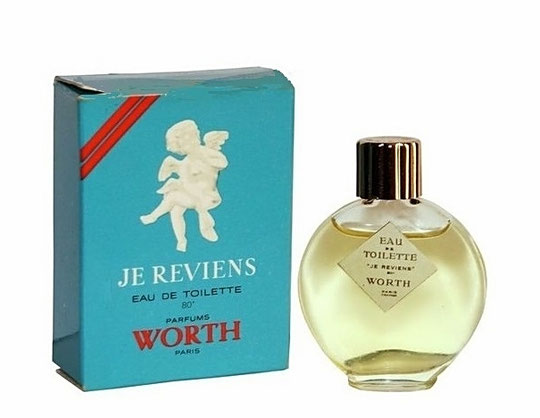 JE REVIENS - EAU DE TOILETTE 80° - FLACON LENTICULAIRE, AVEC BOUCHON PLASTIQUE DORE