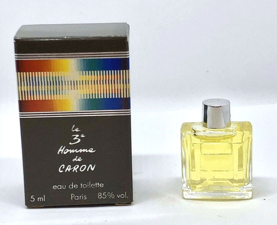 LE 3e HOMME DE CARON - EAU DE TOILETTE POUR HOMME 5 ML : FLACON EN VERRE TRANSPARENT