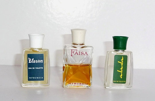 MYRURGIA - 3 MINIATURES DIFFERENTES : BLASON, FAÏSA & ADARA