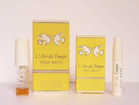 L'AIR DU TEMPS - 2 ECHANTILLONS SPRAYS CONTENANCE DIFFERENTS