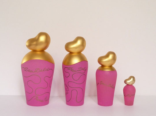 FLACONS ROSE VIF : 100 ML - 50 ML - 30 ML ET MINIATURE