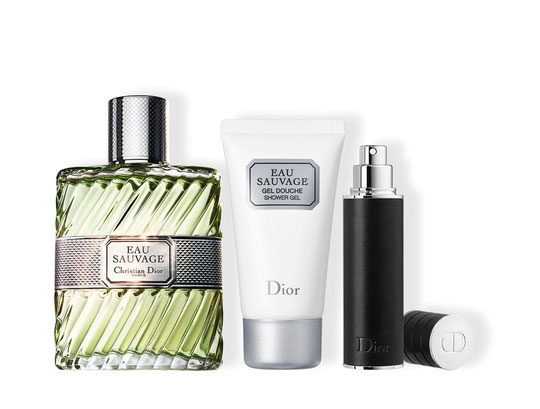 NOËL 2020 - COFFRET CADEAU EAU SAUVAGE CONTENANT : 1 EAU DE TOILETTE 100 ML, 1 GEL DOUCHE PARFUME ET UN VAPORISATEUR DE VOYAGE PLEIN