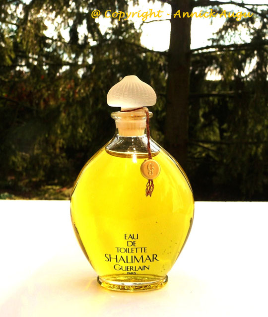 1924 - SHALIMAR : EAU DE TOILETTE 250 ML - FLACON OVOÏDE, BOUCHON DÔME EN VERRE