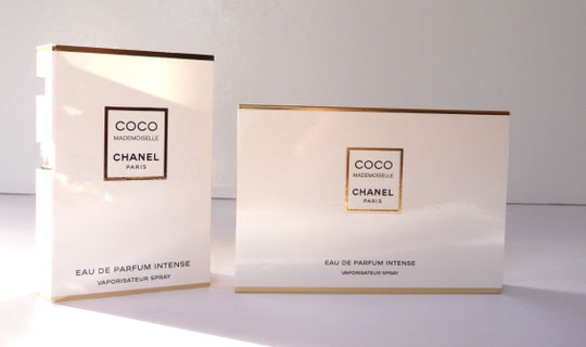 COCO MADEMOISELLE - EAU DE PARFUM INTENSE : ECHANTILLON & COFFRET AVEC MINIATURE