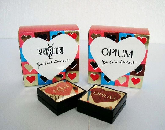 YSL - PARIS et OPIUM : CONCRETES, BOÎTES FERMEES