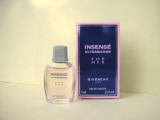 2)  INSENSE ULTRAMARINE FOR HER - EAU DE TOILETTE 7 ML : MINIATURE OFFERTE EN PARFUMERIE - 2005