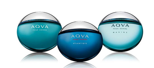 LES 3 VERSIONS DE AQVA POUR HOMME : POUR HOMME, ATLANTIQUE et MARINE